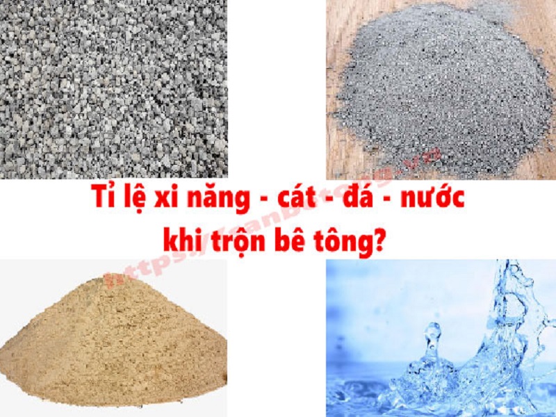 Cách tính khối lượng cát, đá khi trộn 1 bao xi măng?
